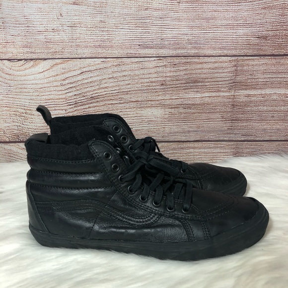 vans mte leather black